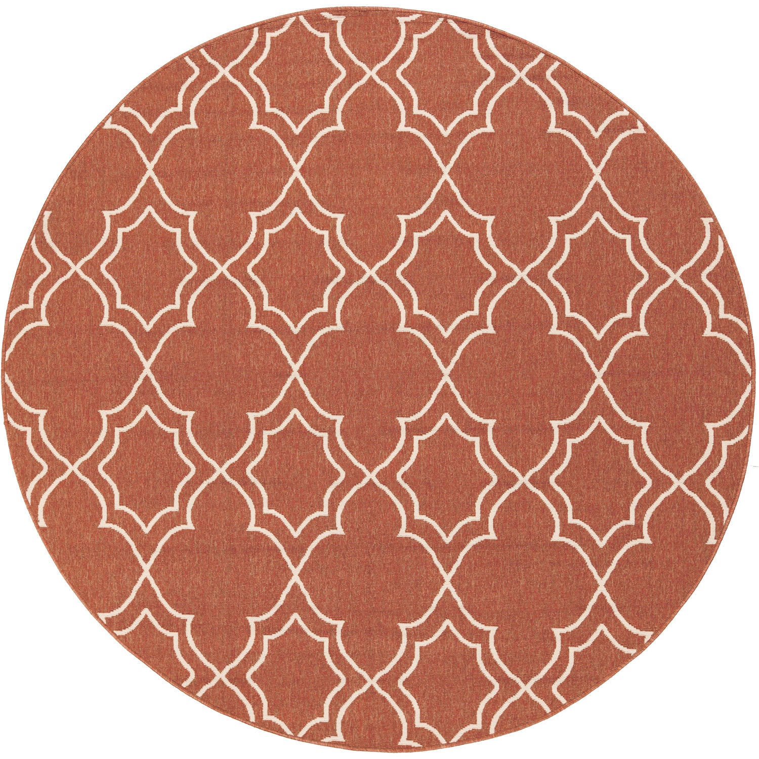 Alfresco Outdoor Rug in Rust & Khaki