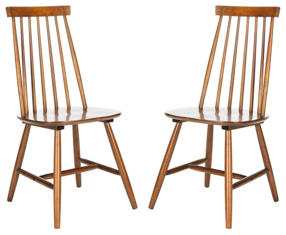 Yondale Dining Chair  Set of 2  Walnut   Midcentury   Dining Chairs   by Rustic Home Furniture Deco  Houzz