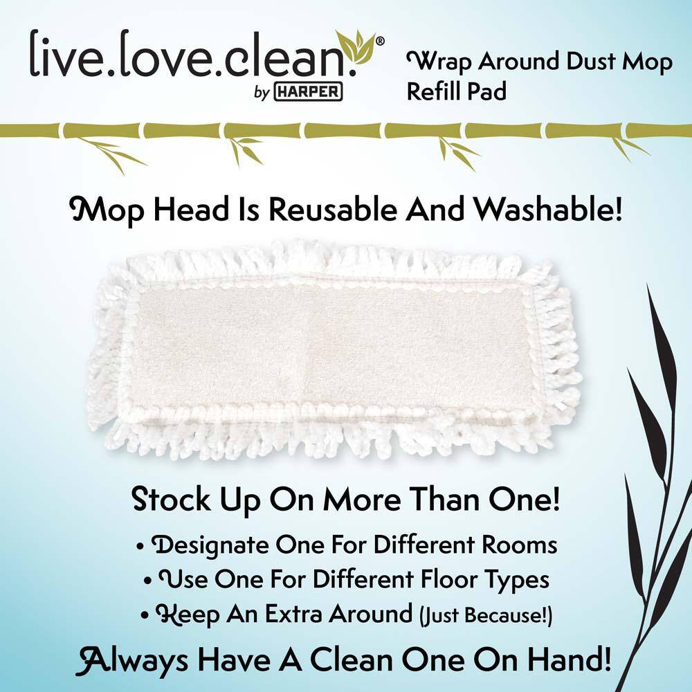 HARPER Live Love Clean Bamboo Mudroom Cleaning Kit with 10.83 in. W Broom 37503000