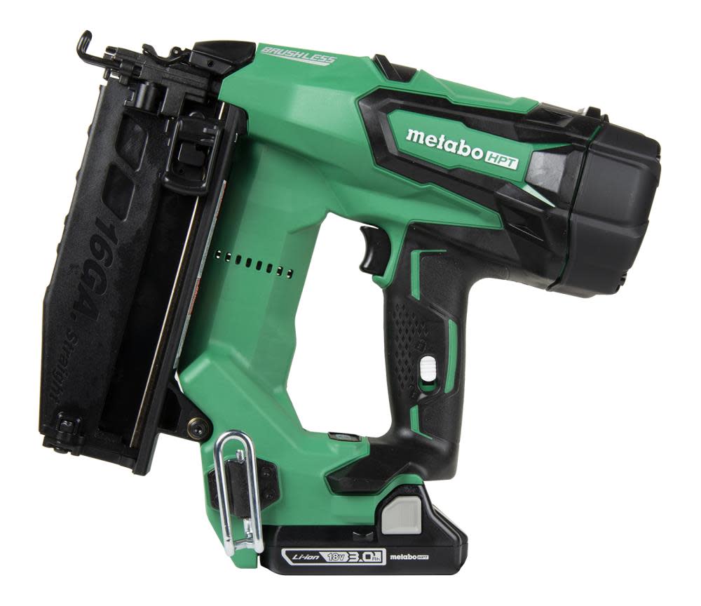 Metabo HPT 18V Brushless Li-ion 16 Gauge Straight Finish Nailer