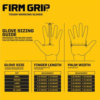 FIRM GRIP Medium Xtreme Fit Work Gloves 65201-06