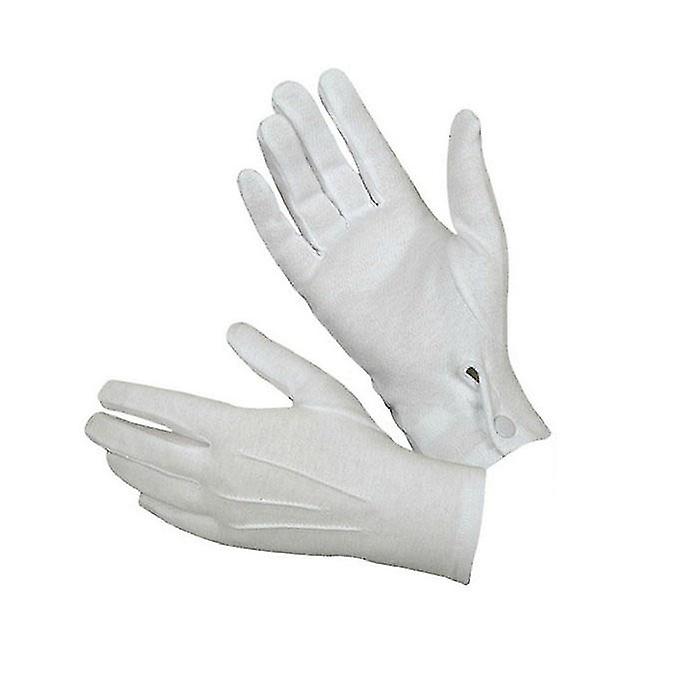 1pair White Formal Gloves Tuxedo Honor Guard Santa Men Inspection