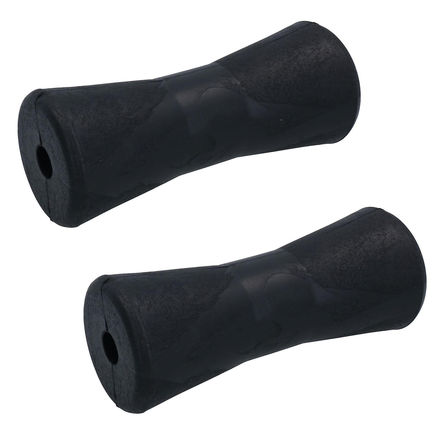 Boat / Jetski / Dinghy Trailers Keel V Roller Rubber 203mm 19mm Bore 2 Pack