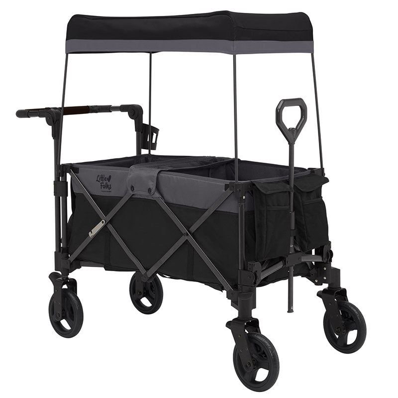 Little Folks by Delta Children City Wagon Cruiser Stroller, Black