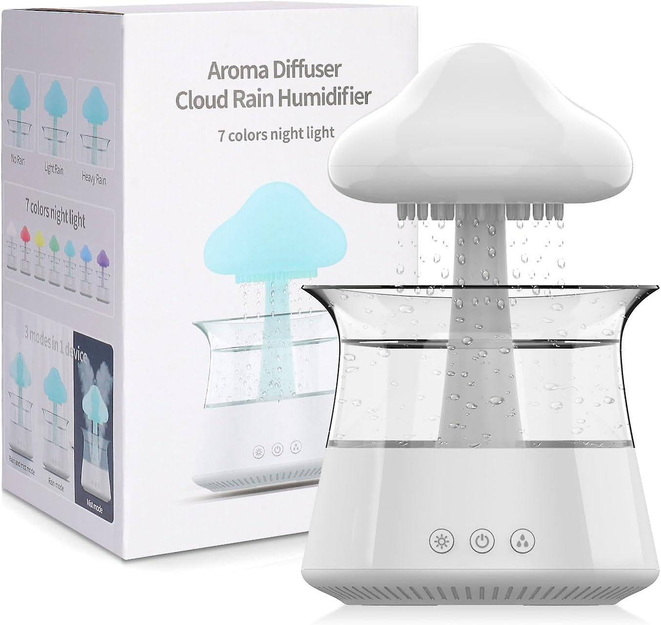 Cloud Humidifier， Essential Oil Diffuser With 7 Colours Led Lights， Nano Mist Diffuser And Humidifier For Large Rooms， Children's Room And Home