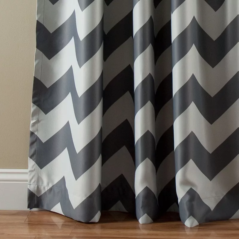 Lush Decor Chevron Blackout Window Curtain Pair - 52'' x 84''