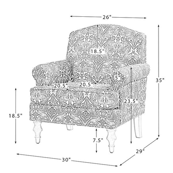 Yahweh Comfy Living Room Armchair with Panel Arms by HULALA HOME