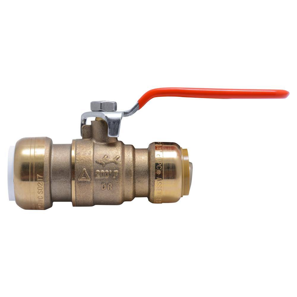 SharkBite 34 in. Push-to-Connect PVC IPS x 34 in. CTS Brass Ball Valve 25550LF