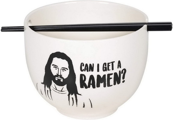 Jesus Can I Get A Ramen 20oz Ramen Bowl and Chopst...