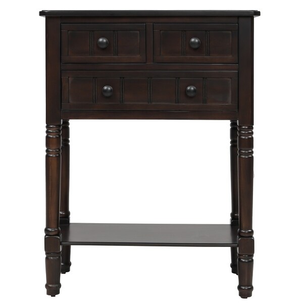 Copper Grove Colby 3-drawer Console Table with Bottom Shelf