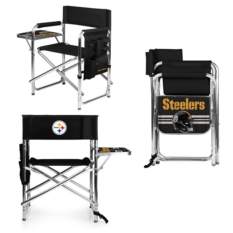 NFL Pittsburgh Steelers Sports Chair with Side Table