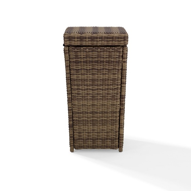 Bradenton Outdoor Wicker Trash Can Crosley