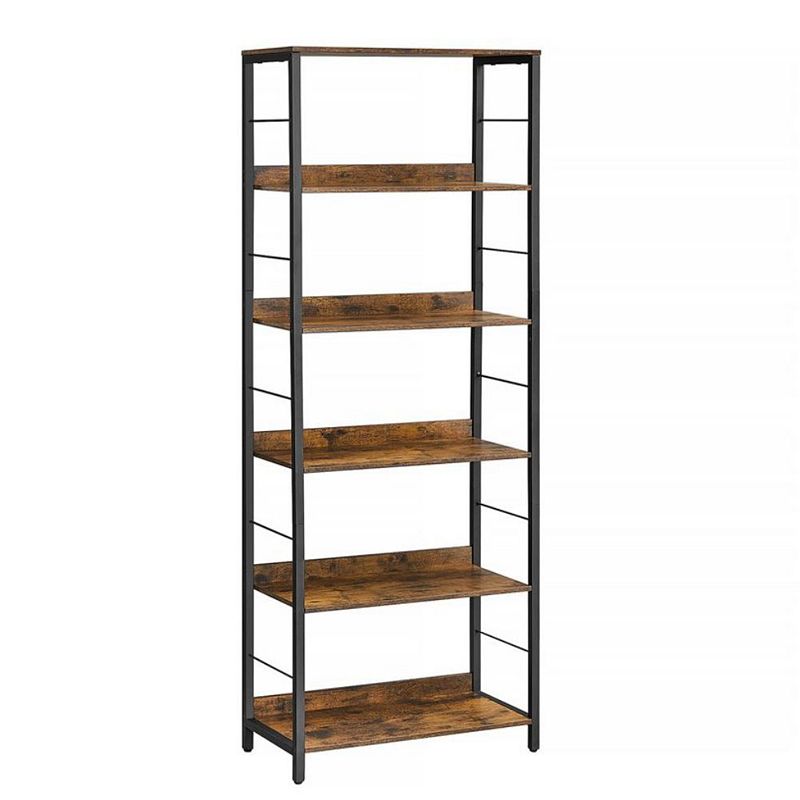 BreeBe 6-Tier Industrial Bookshelf