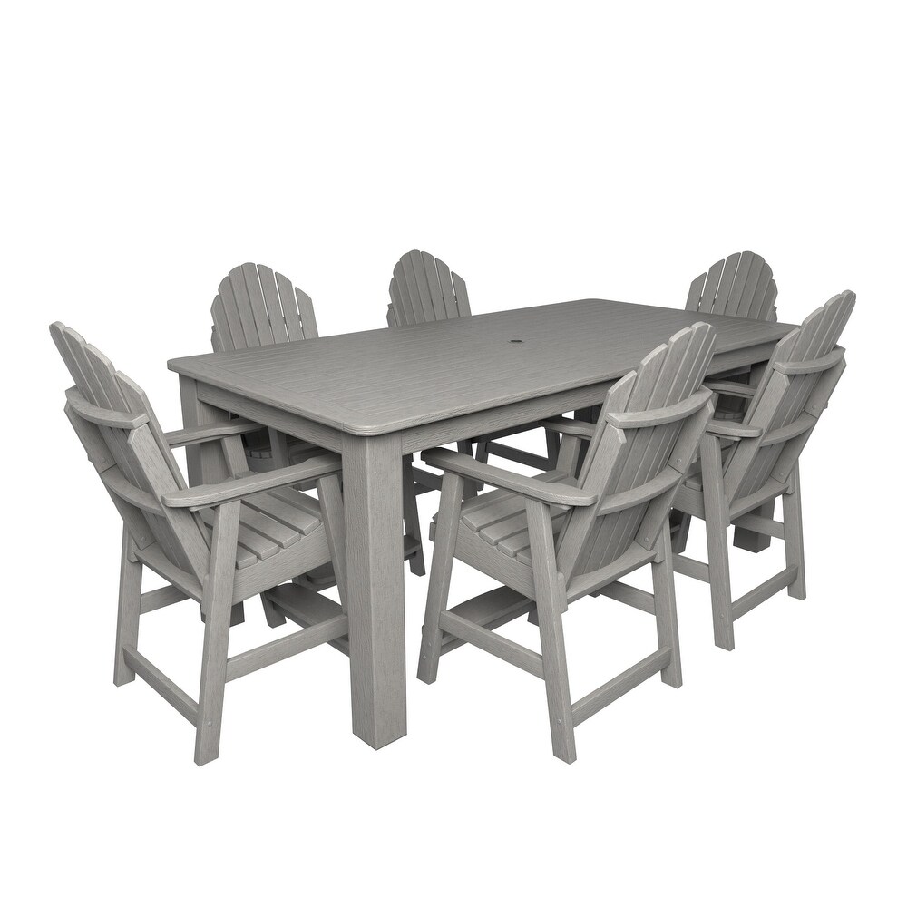 Hamilton Adirondack 7 Piece Outdoor Dining Set   42\