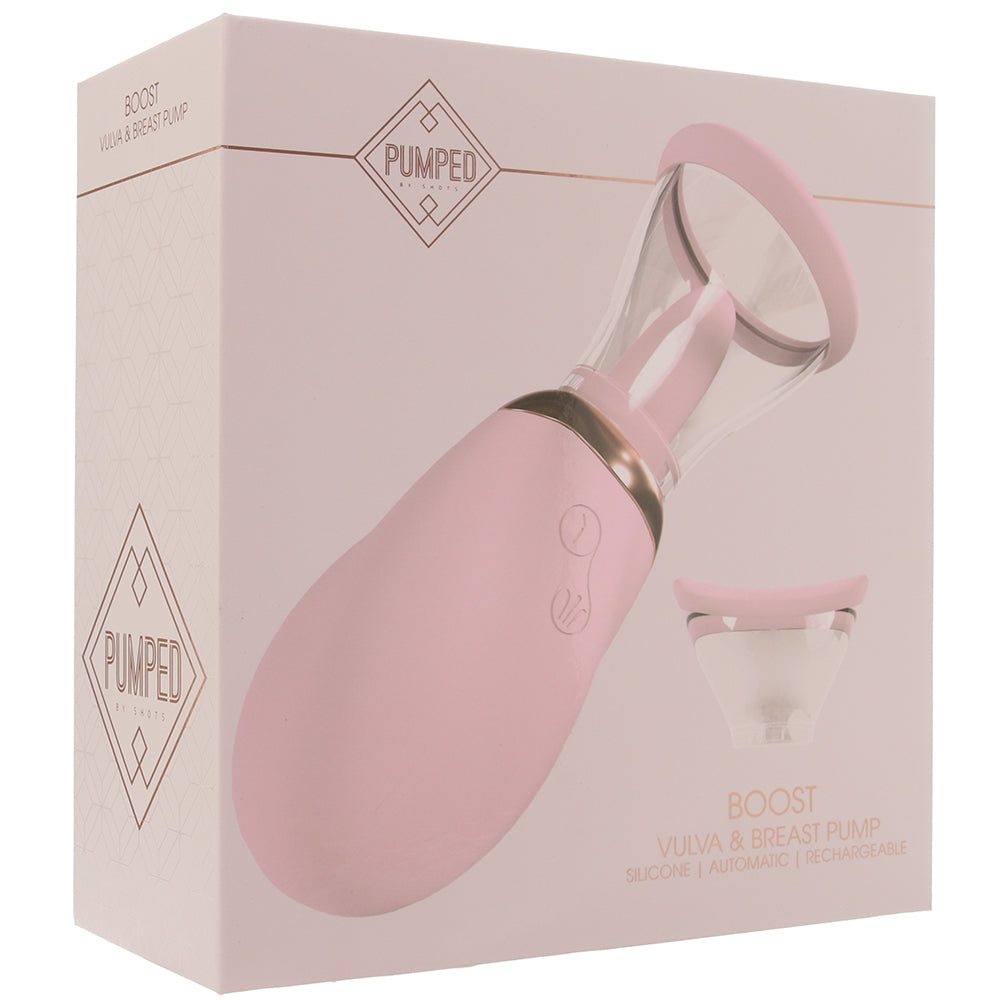 Pumped Boost Vulva & Breast Pump in Pink