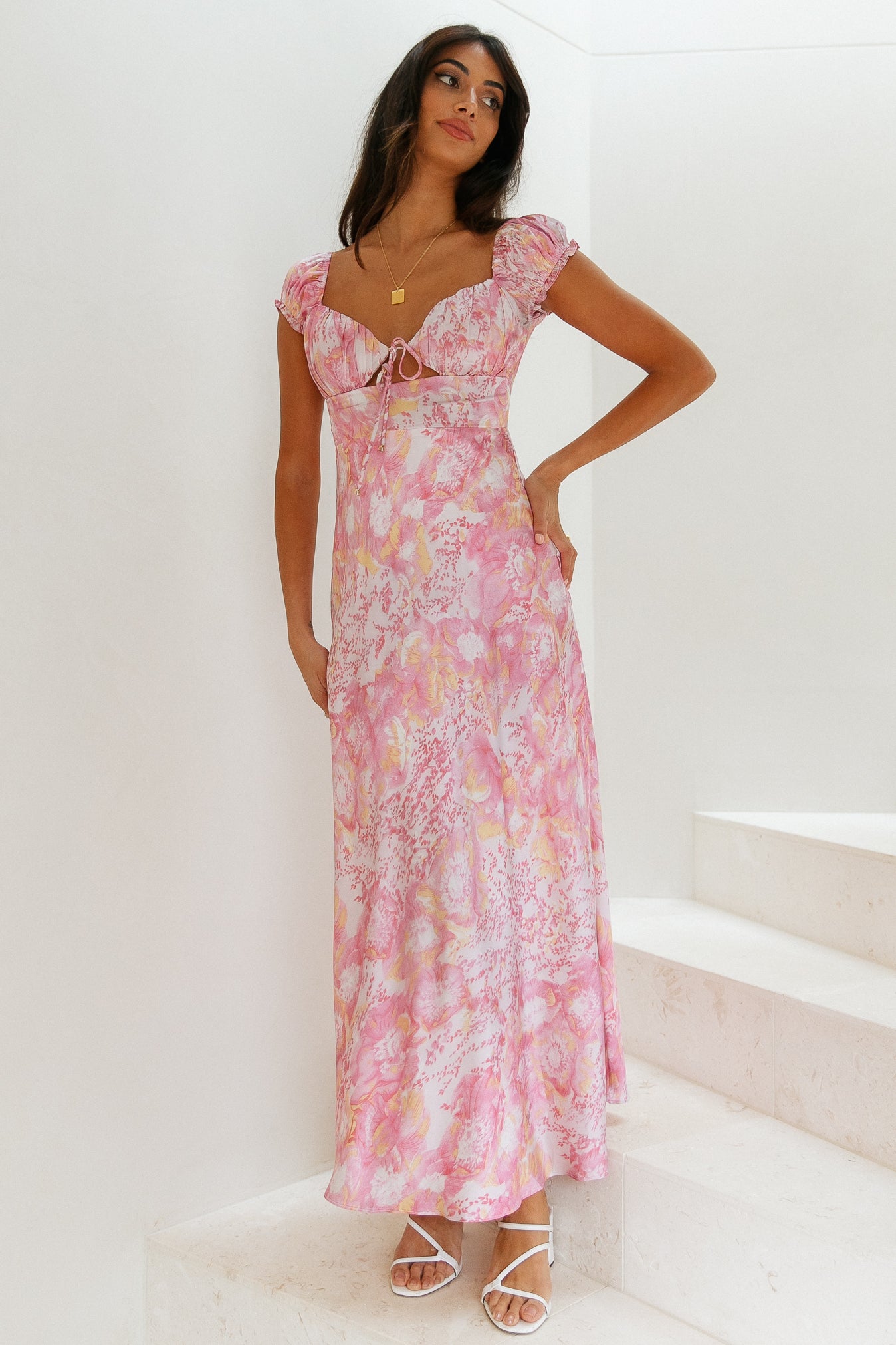 Kingdom Loving Midi Dress Pink