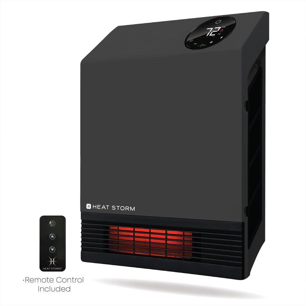 Heat Storm 1000Watt Gray Deluxe Indoor Infrared Wall Heater