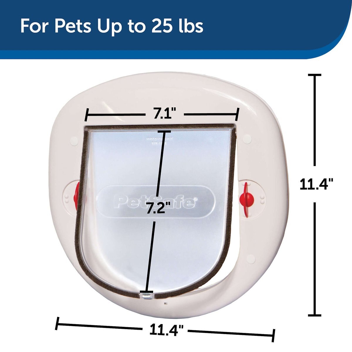 PetSafe 4-Way Locking Cat Door， Up to 25-lbs