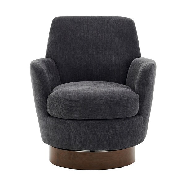 Velvet Swivel Barrel Chair，Swivel Accent Chairs Armchair for Living Room