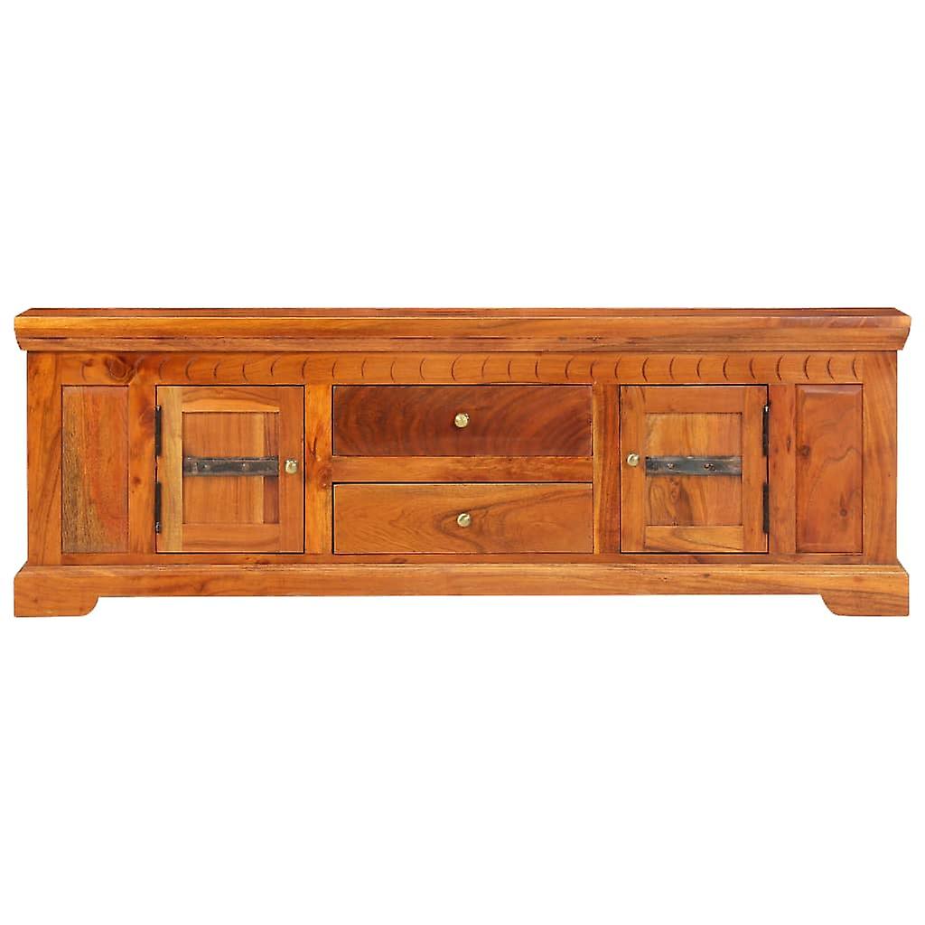 Tv Cabinet 119x30x40 Cm Solid Acacia Wood