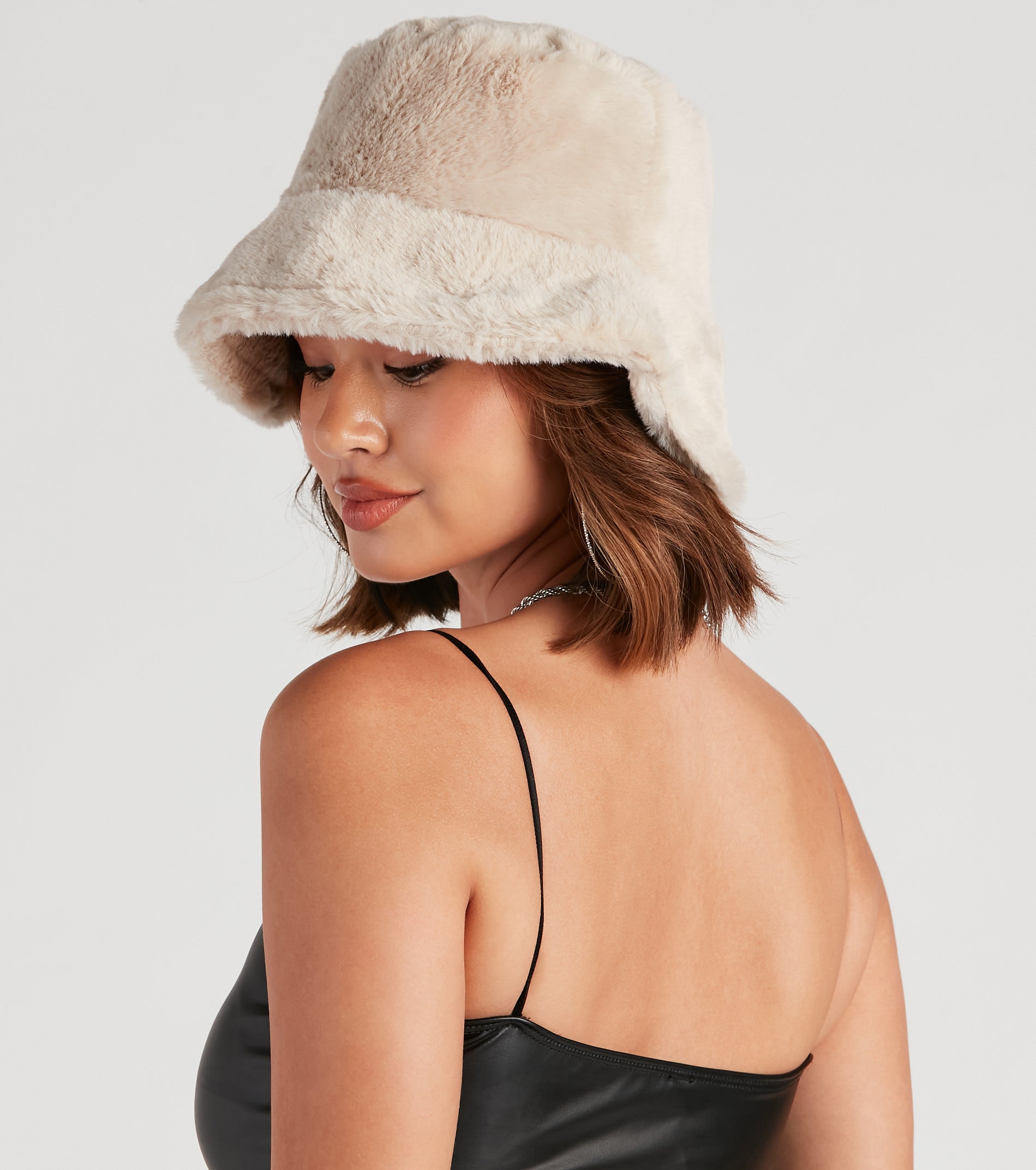 Total Trendsetter Faux Fur Bucket Hat