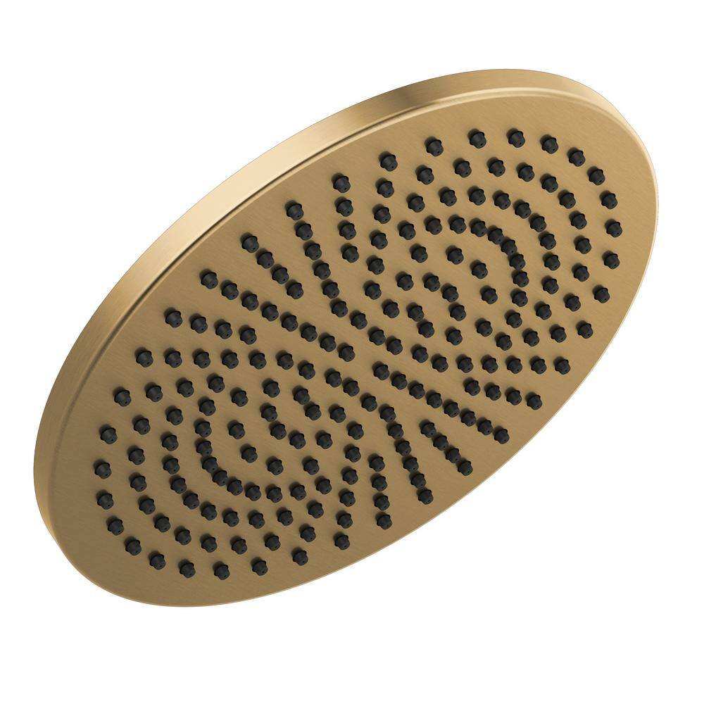 Delta 1-Spray Patterns 2.5 GPM 11.75 in. Wall Mount Fixed Shower Head in Lumicoat Champagne Bronze 52158-CZ-PR25