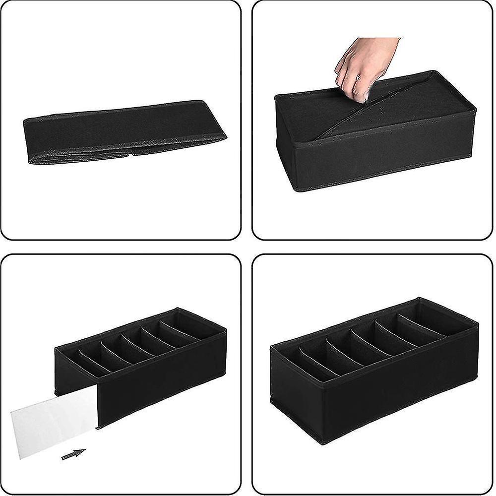 4 Packdifferent Sizes Foldable Drawer Organizers