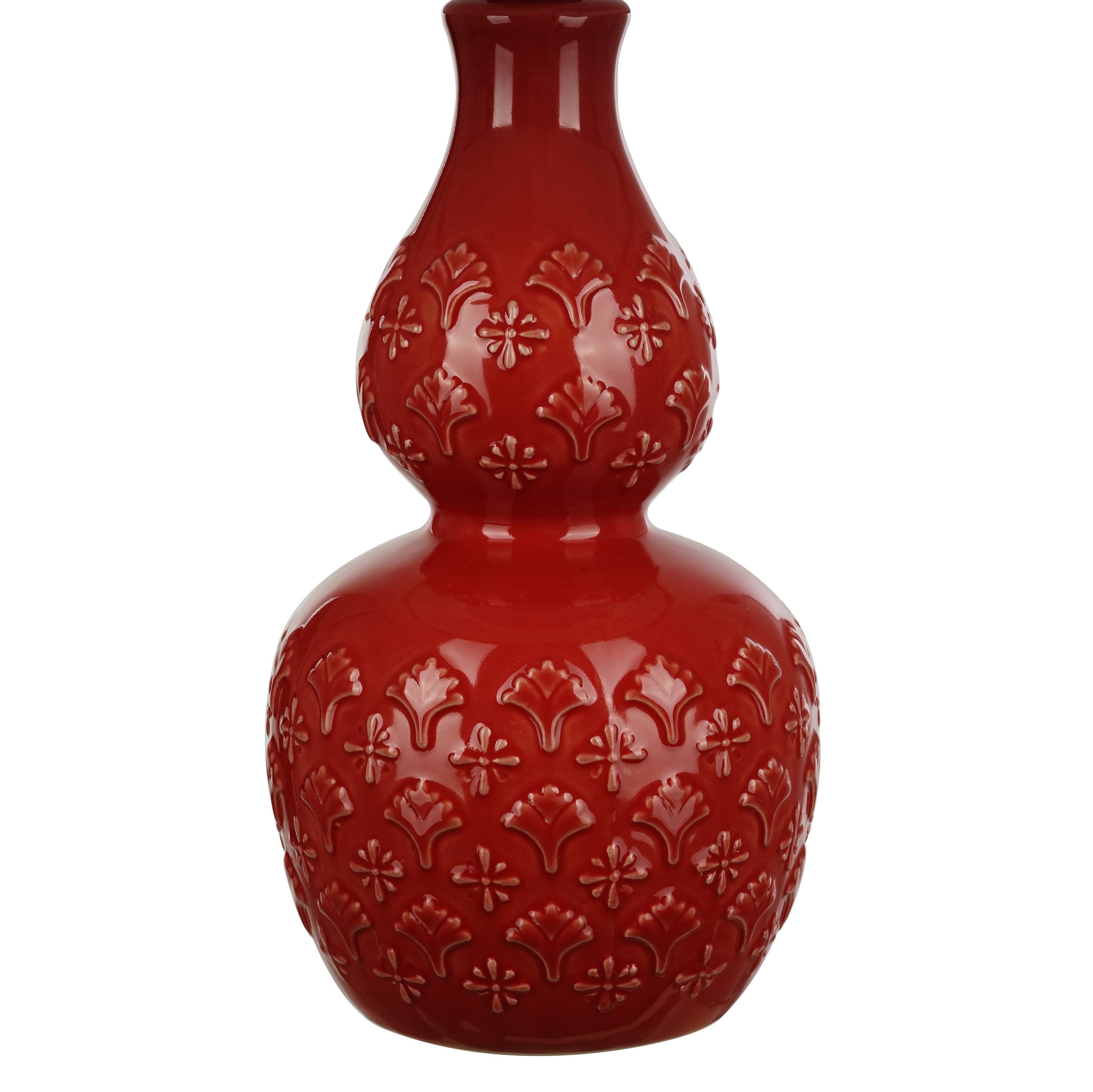 The Pioneer Woman Vintage Floral Table Lamp, Red Finish