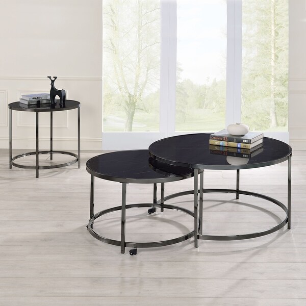 Carbon Loft Rheems Round End Table