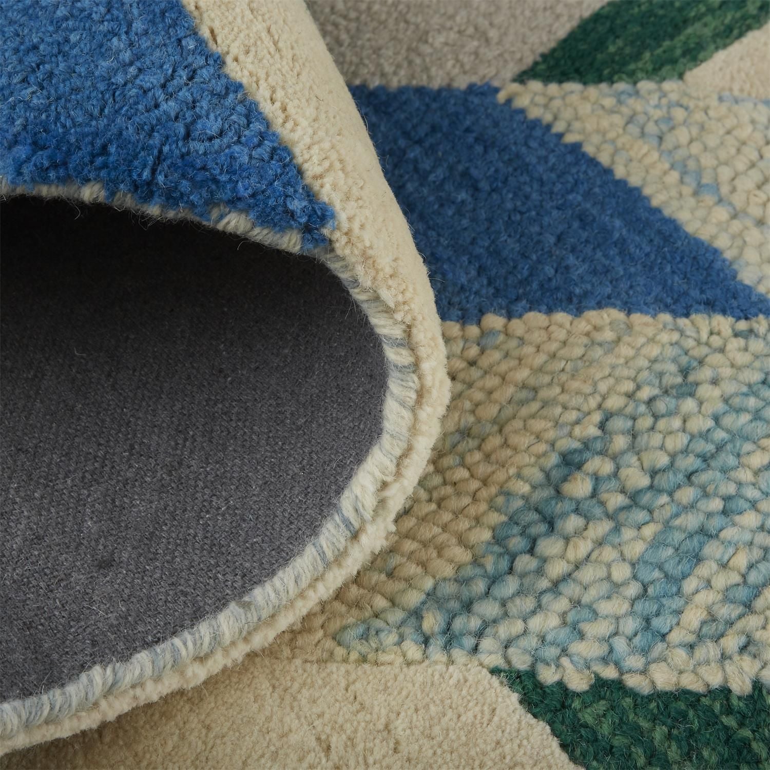 Elison Hand Tufted Green and Blue Rug by BD Fine