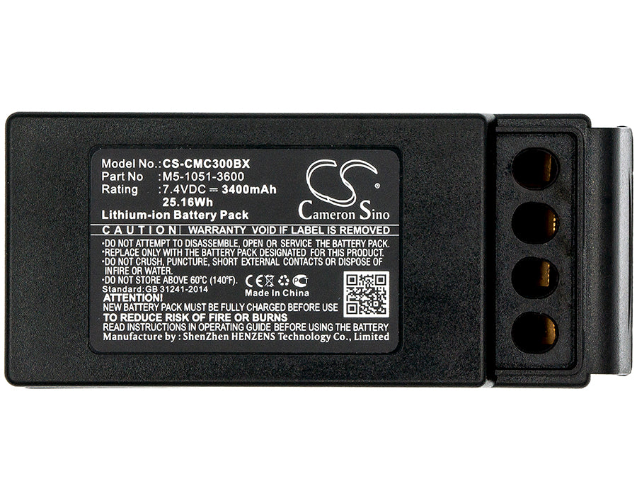 Cavotec M910513600 EX MC3 MC3000 3400mAh Replacement Battery BatteryClerkcom Remote Control