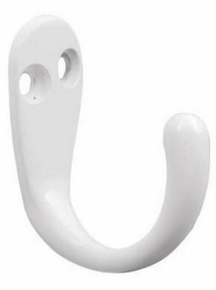 Liberty Hardware (6 Pack) Single Robe Hook White