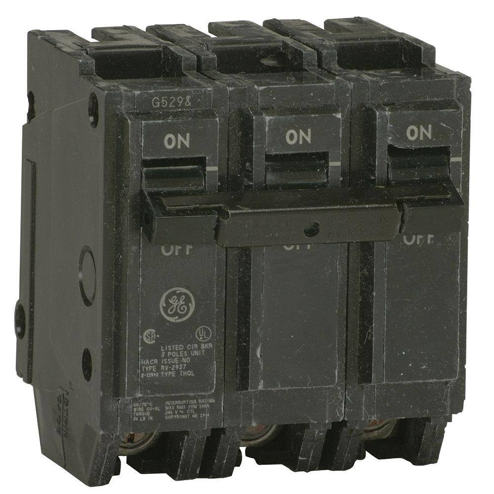 GE Q-Line 70 Amp 3 in. Triple-Pole Circuit Breaker THQL32070