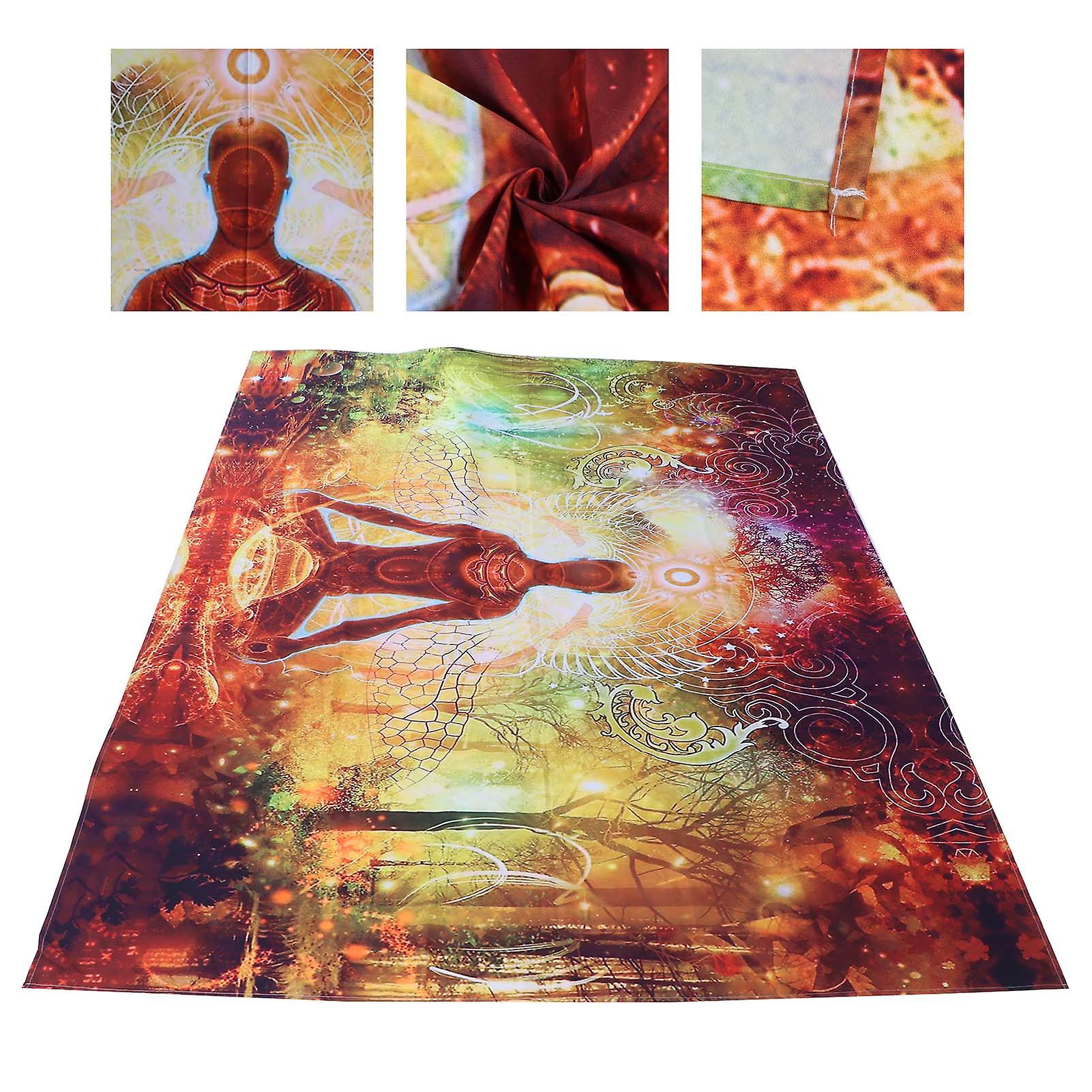 Forest Yoga Background Pattern Tapestry Wall Hanging Wall Blanket For Home Decor230x180cm