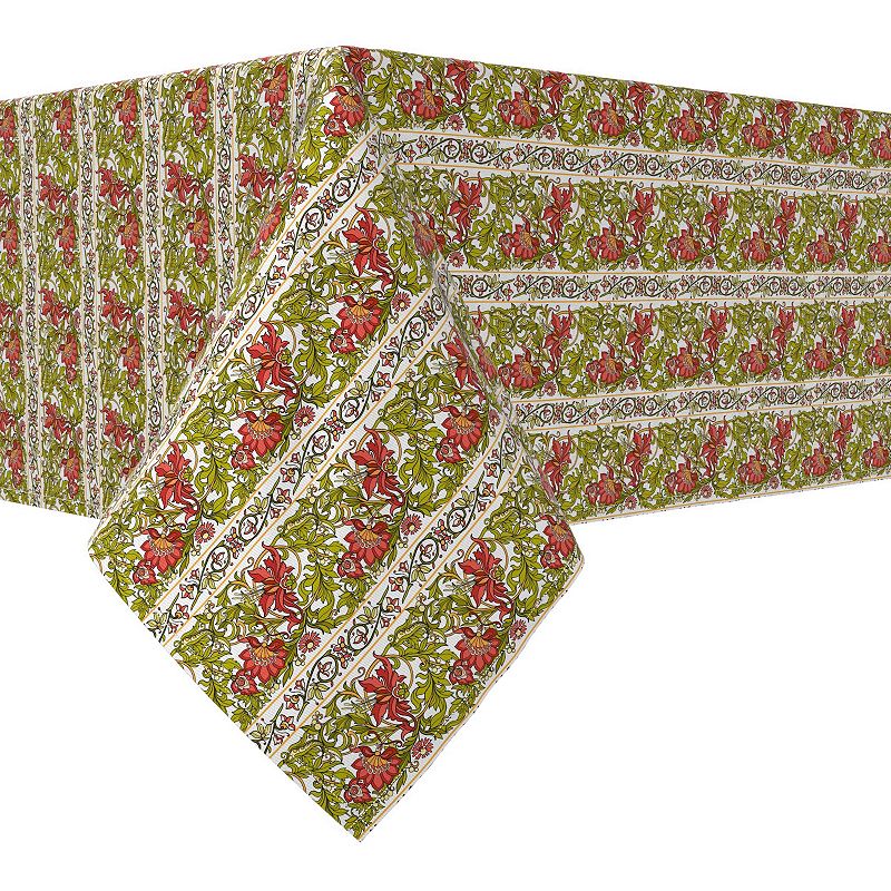 Rectangular Tablecloth， 100% Cotton， 52x104， Floral 24