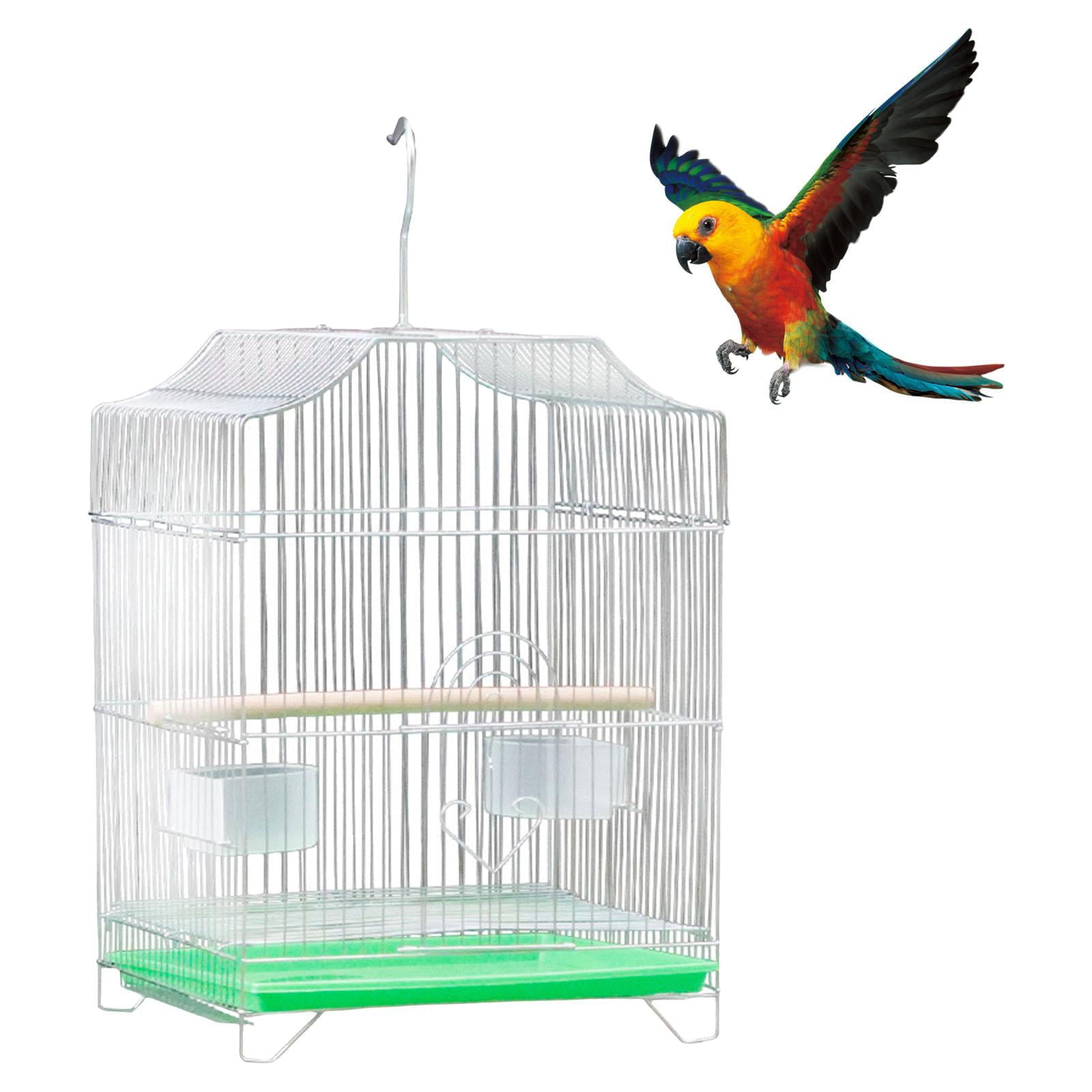 Large Bird Cage House Hanging Stand Cage Pet Supplies Birdcage with Food Cup for