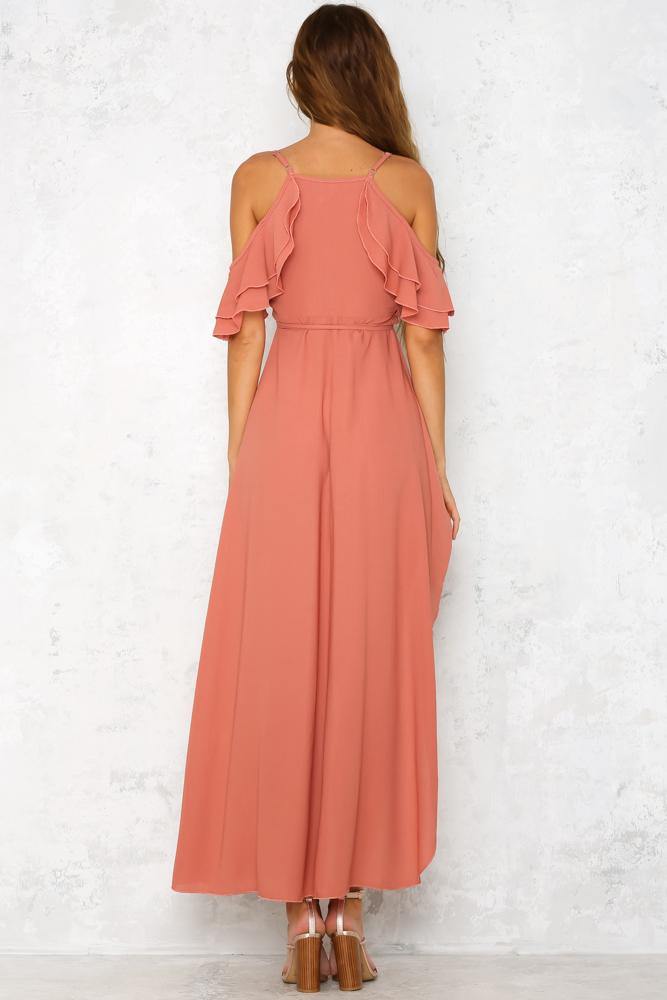 Love No More Maxi Dress Dark Blush