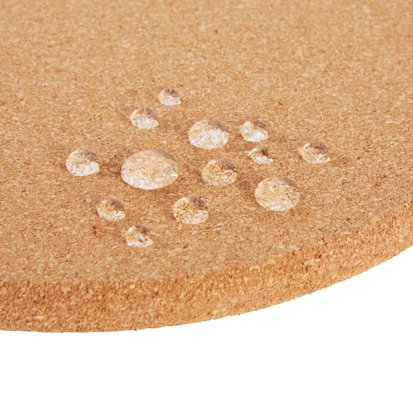 4 Pack Round Cork Board Hot Pads， Corkboard Trivet Placemats for Kitchen， 9 in