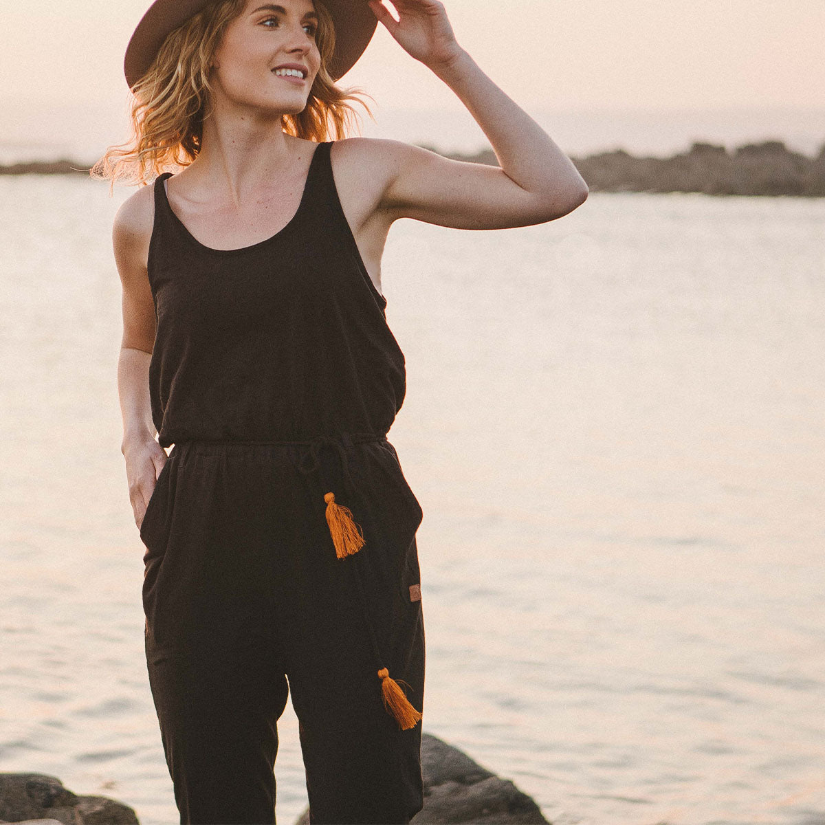 Eva Recycled Jumpsuit - Black