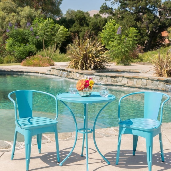 Colmar Outdoor 3piece Bistro Set by Christopher Knight Home