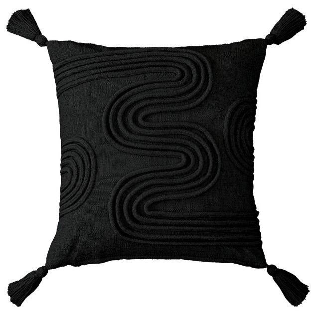 Oversize Lyra Square Throw Pillow Crescent amp Starlight