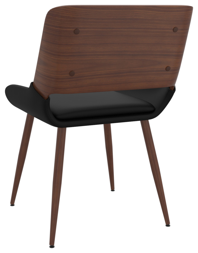 Mid Century Modern Fabric Side Chair   Midcentury   Dining Chairs   by WHI  Houzz