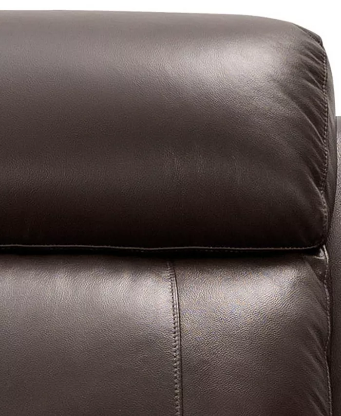 Abbyson Living Braylen 89.5 Top Grain Leather Reclining Sofa