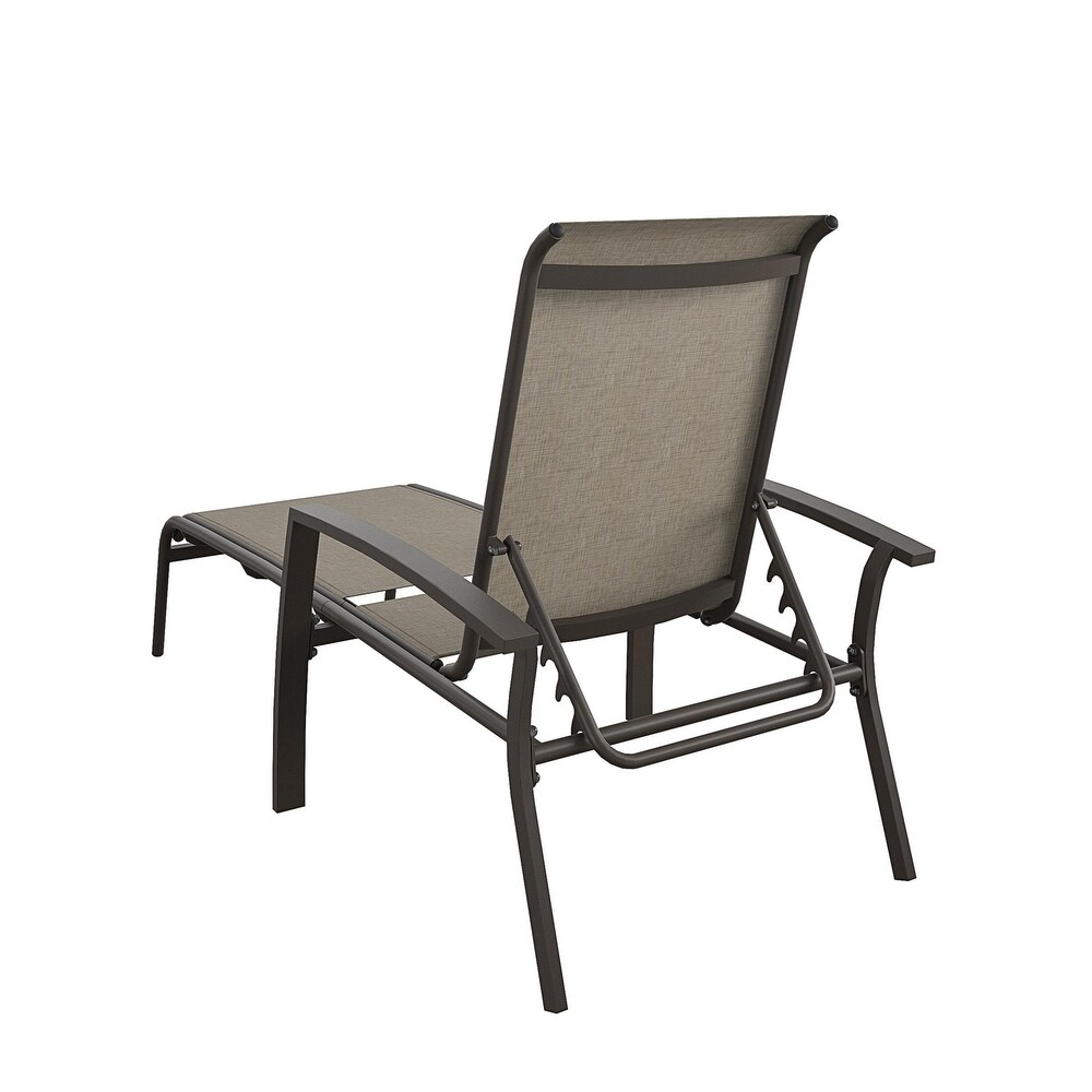 COSCO Outdoor Aluminum Chaise Lounge Chair (Set of 2)   N/A