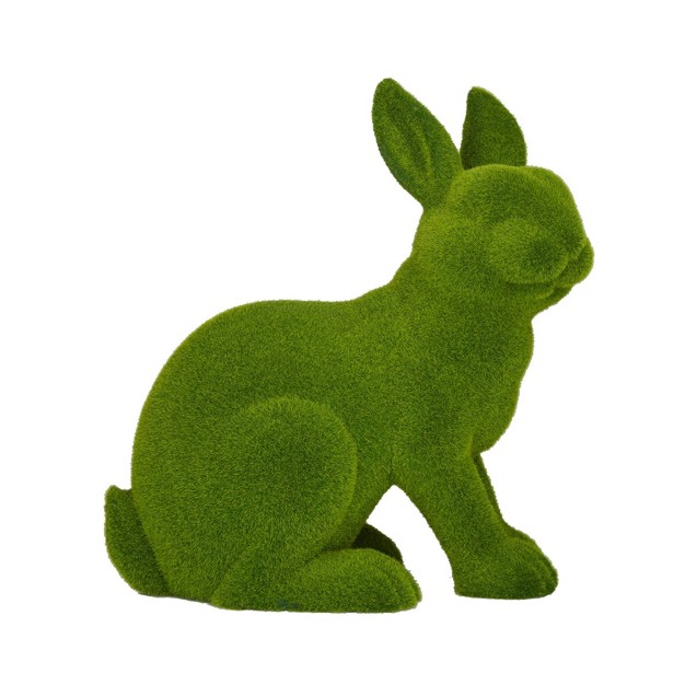 X 8 quot Country Cottage Magnesium Oxide Rabbit Garden Sculpture Green Olivia amp May