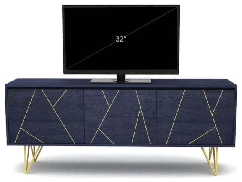 Solid Mango TV Cabinet  Tikamoon Liv   Contemporary   Entertainment Centers And Tv Stands   by Oroa   Distinctive Furniture  Houzz