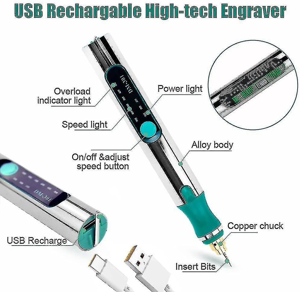 Usb Rechargable Engraving Machines Mini Electric Engraver Etching Pen