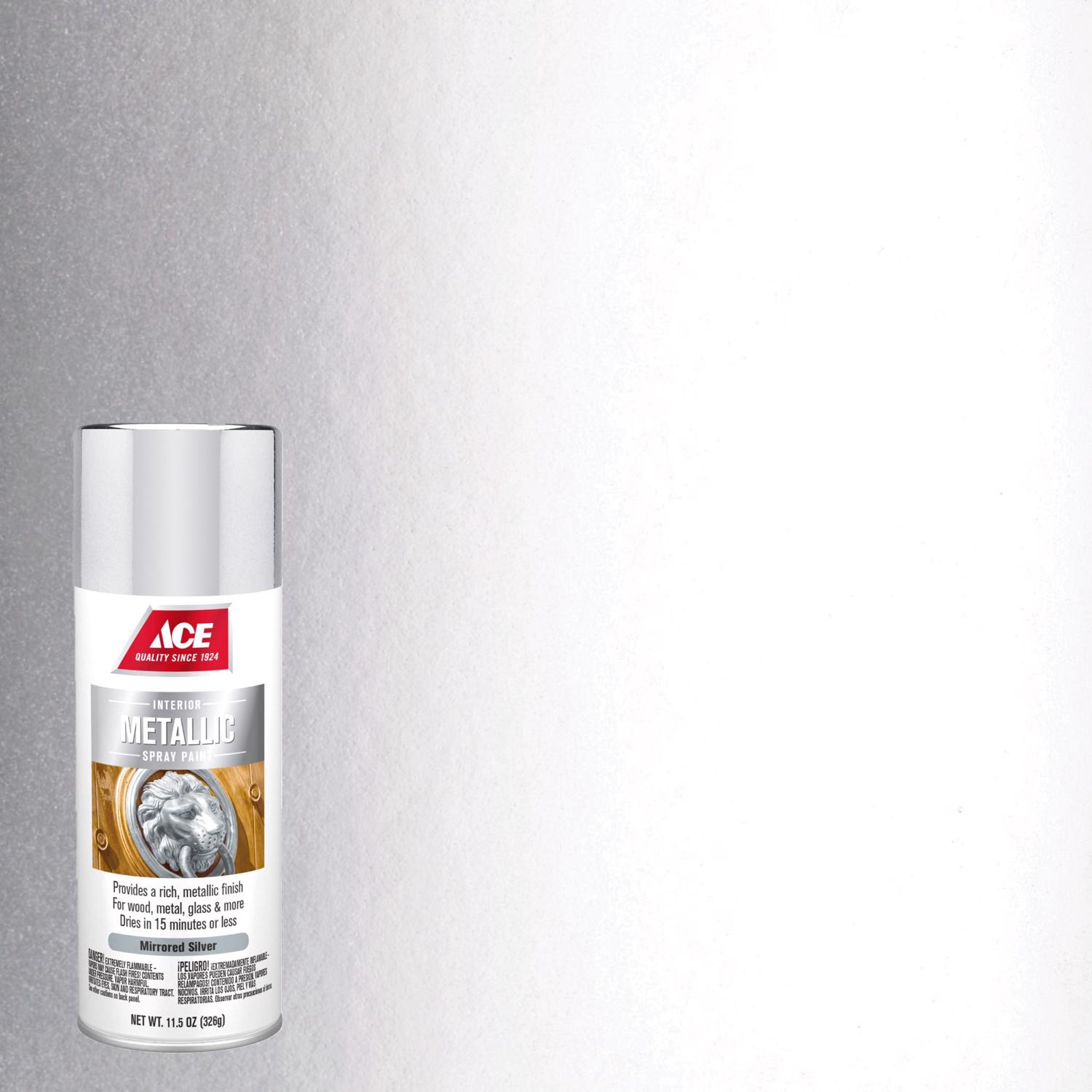 Ace Metallic Mirrored Silver Spray Paint 11.5 oz