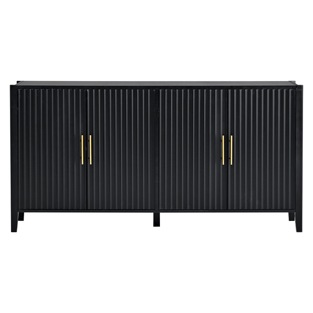 Hallway Storage Cabinet Rectangular Entryway Console Tables  Black