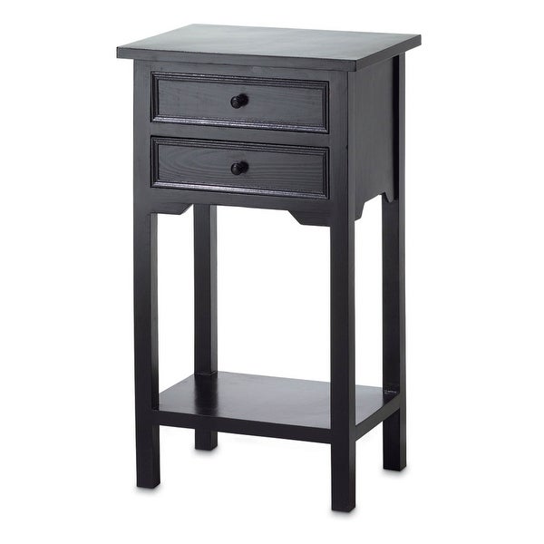 Double Drawer Side Table